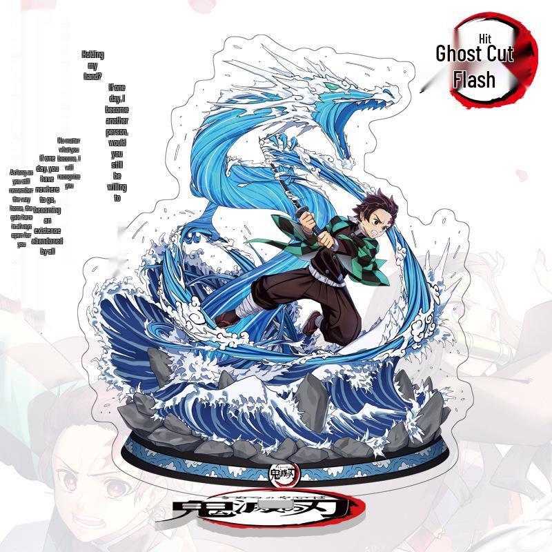 Demon Slayer 40-1 Duży Akrylowy Standee: Kolekcjonerska figurka Tanjiro i Nezuko