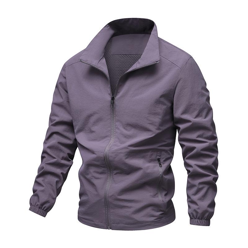 

2026 Men s Casual Korean Style Baseball Jacket - Spring/Autumn Outdoor Sports Outerwear XL серый