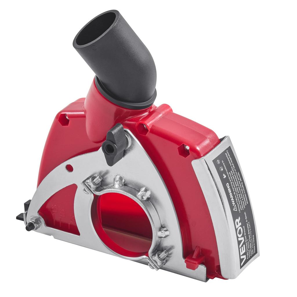 VEVOR Cutting Dust Shroud for Angle Grinders, Universal 4-5 in Angle Grinder Dust Shroud with 6 Clamping Washers, Adjustable Cutting Depth