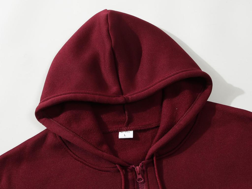 Unisex Fleece Hoodie + Black Joggers Two-Piece Set