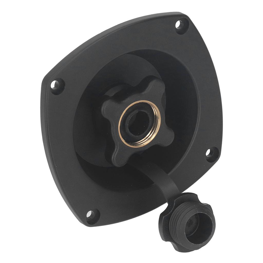 Rv Wall Mount Water Inlet Pressure Regulated City Water Entry with Quick Connector for Trailer Camper Boat Black