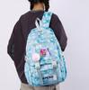 Cartoon 26 English Letters Backpack Large Capacity Bookbag Laptop Unisex Student Boy Girl School Bag Large Capacity Travel Outdoor Bag Gift