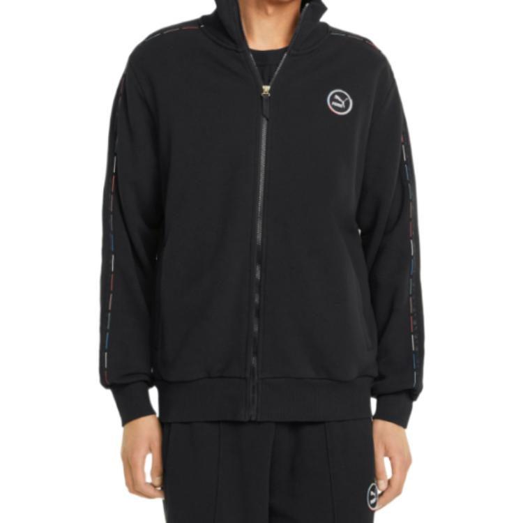 PUMA Jackets Unisex Black Stand Collar Moderate Other 535371-01