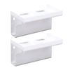2PCS Electric Toothbrush Holder Acrylic Wall Mounted Electric Toothbrush Stand with Cord Organizer for Bathroom Vanity