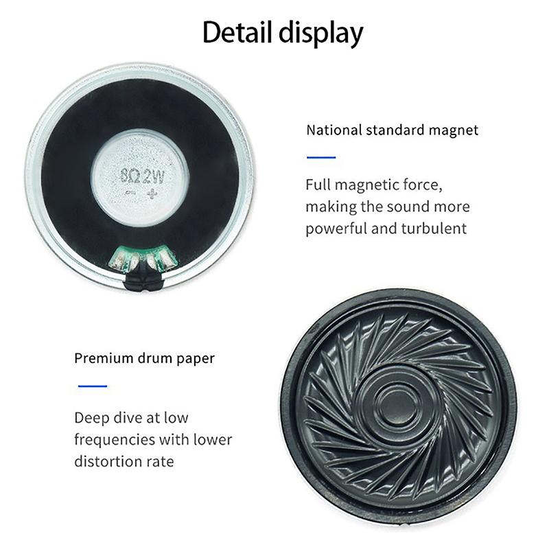 5Pcs 2W 8R Speaker Mini Ultra-Thin Horn Speaker Diameter 40Mm 4Cm, 2 Watt 8 Ohm Loudspeaker For Arduino