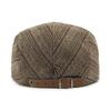 Schiebermütze Britischer Retro Vorwärts-Hut Herbst Winter Baskenmütze Herren Samt Warme Mütze