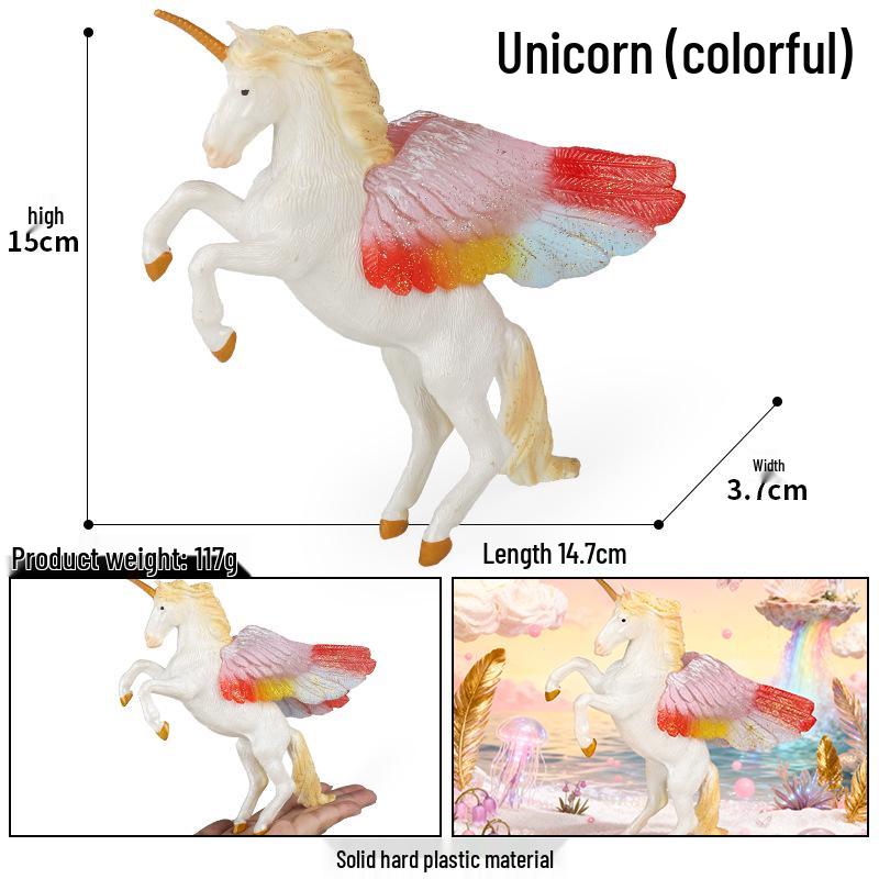 European Mythology Pegasus & Unicorn Children's Toy Figurine Set
