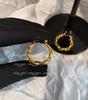 European-American Metal Style Pig Nose Chain Earrings: Women's Fashion, Versatile, Light Luxury, High-Quality Jewelry.