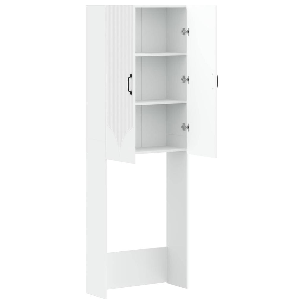 Toilet Cabinet HOORN White 66 X 25.5 X 190 Cm Engineered Wood