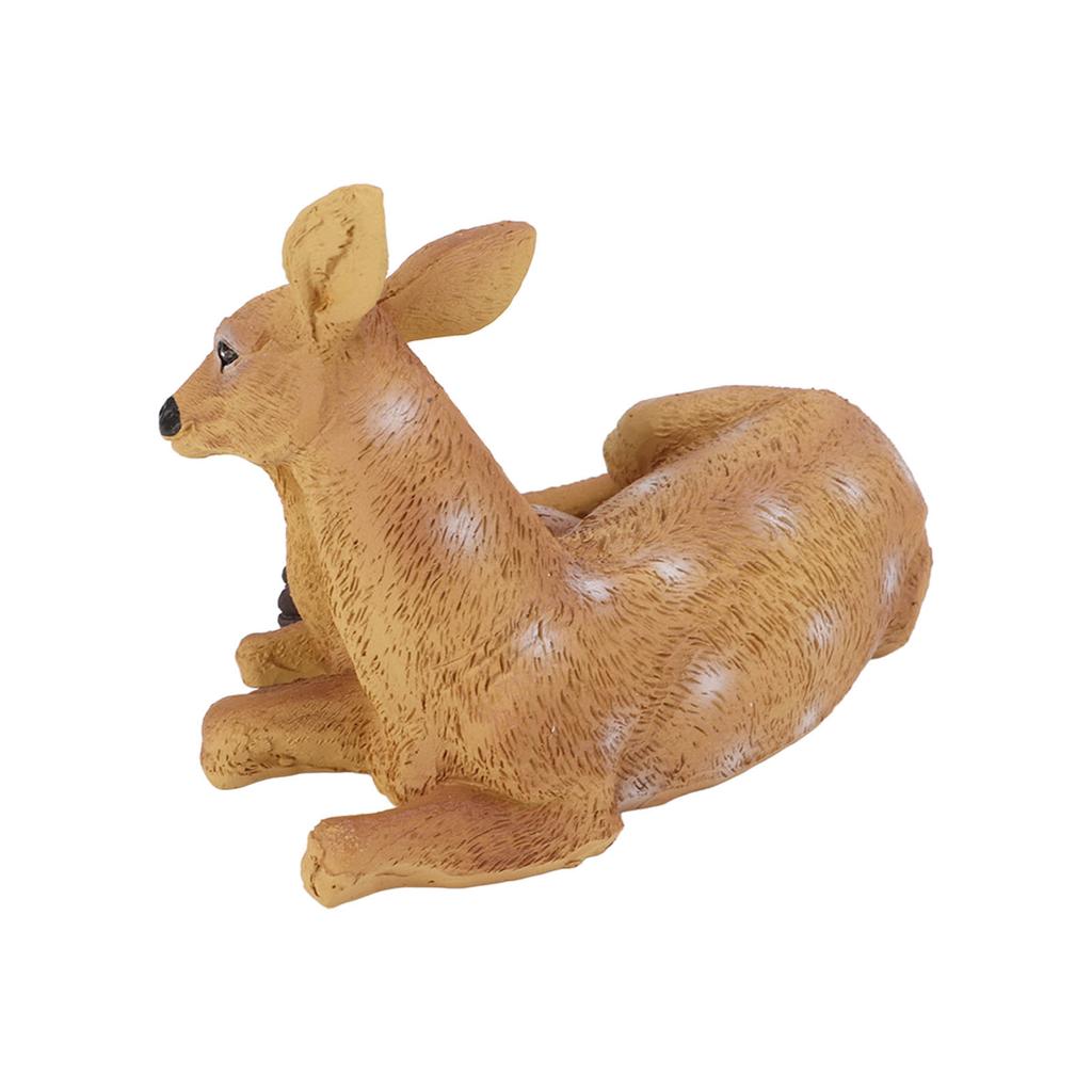 Figurka Jelenia Ręcznie Malowana Obróbka Powłoki Żywe Detale Urocza Statuetka Jelenia do Domu Ogrodu