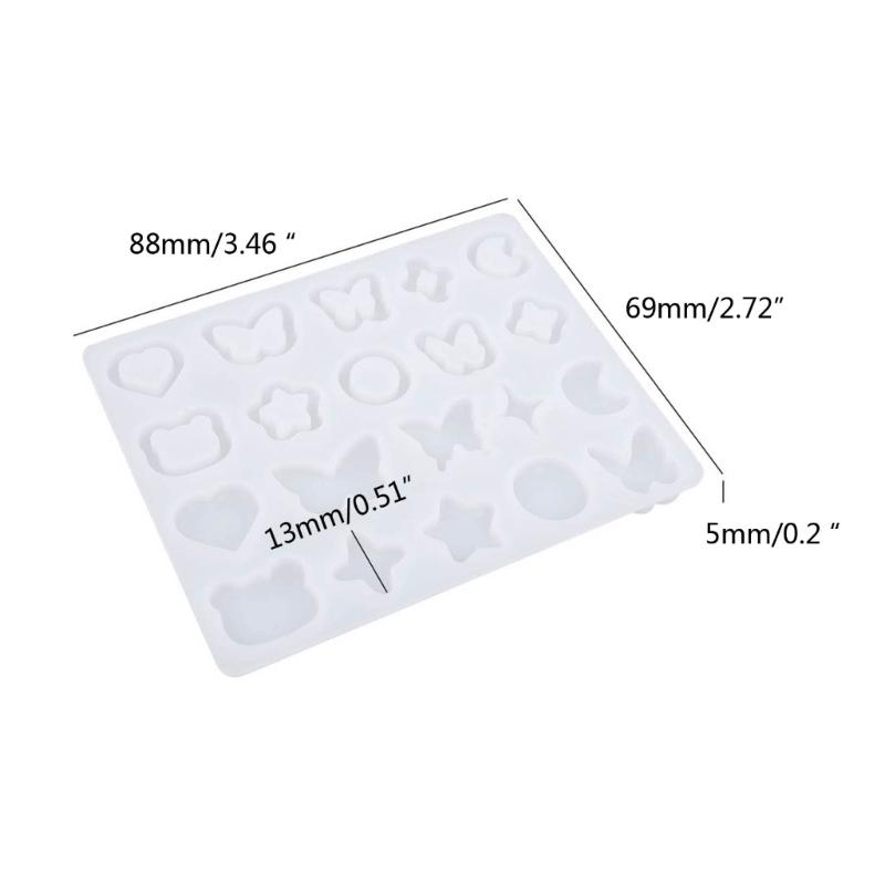 Quicksand Shaker Filler Heart Epoxy Resin Mold Silicone Mould DIY Resin Filling