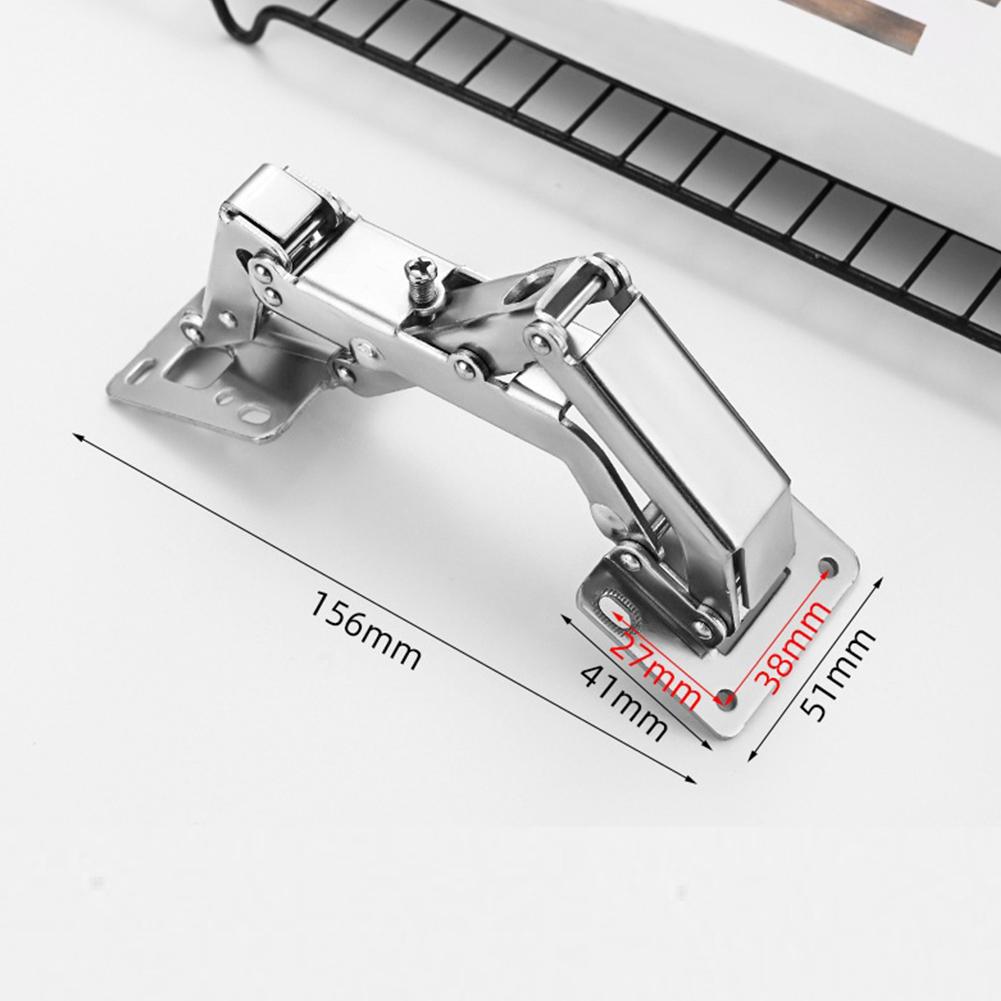 2PCS Adjustable Concealed Hinges For Cabinet Doors, 175° Opening Angle With Screws Stainless Steel Mounting Hardware