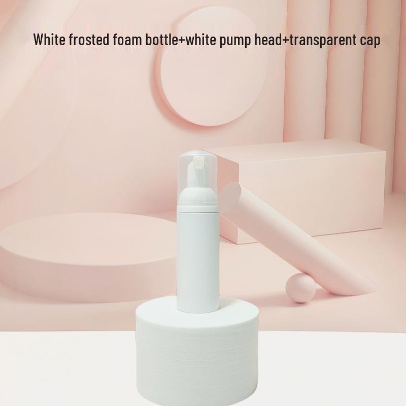 Matte Frosted Foam Face Wash & Eyelash Mousse Pump Bottle, 60ml