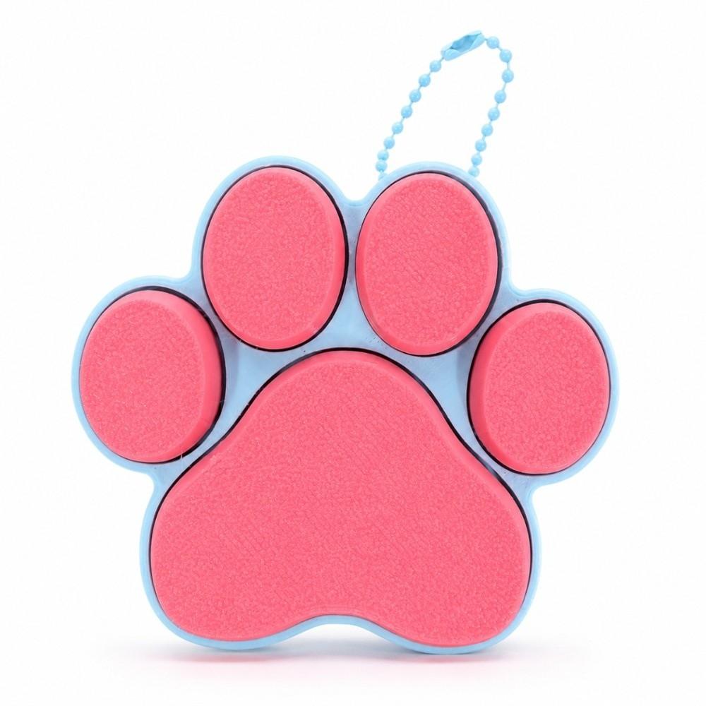 Keyboard-style Dog Cat Paw Clicker Keychain 3D Printed Decompression Button Toy  Car Pendant