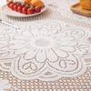 Simple Jacquard Vintage Lace Tablecloth Elegant Home Kitchen Dinner Table Decoration Hollow Table Cloth
