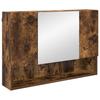 Bathroom Furniture Set 2 pcs Smoked Oak 76.5 x 35 x 64 cm