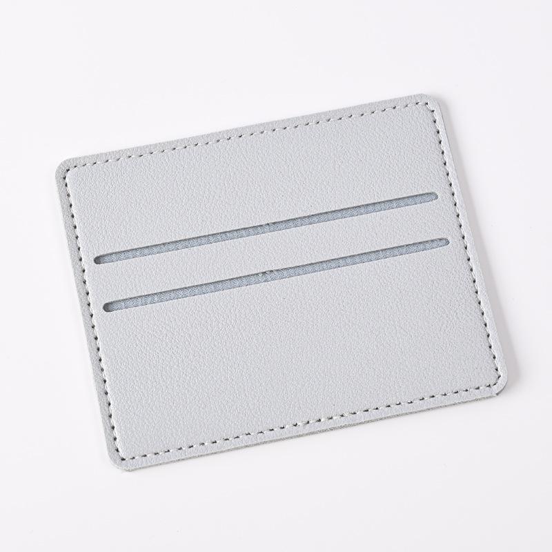 Porta-Cartões de Crédito de Couro Carteira Fina com Múltiplos Compartimentos Carteira de Cartões Portátil para Homens Presente de Natal