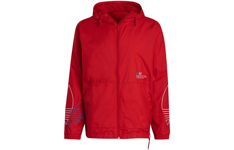 Adidas Originals Jackets Men s Light Scarlet Hooded Moderate Other GN3561 XS