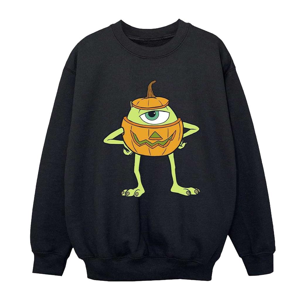 Monsters Inc Boys Mike Pumpkin Halloween Sweatshirt