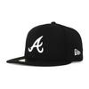 [New Era] 59FIFTY Atlanta Braves [MLB TEAM-BASIC FITTED CAP] ATLANTA BRAVES 5950 Hat Black (7 (approx. 55.8cm)) [Used]