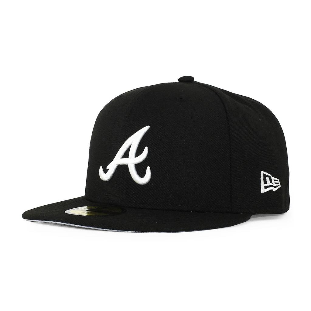 [New Era] 59FIFTY Atlanta Braves [MLB TEAM-BASIC FITTED CAP] ATLANTA BRAVES 5950 Hat Black (7 (approx. 55.8cm)) [Used]