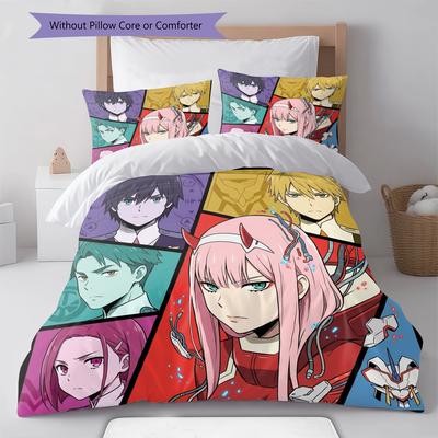 DARLING In the FRANXX Duvet Cover Comfortable Soft, Children Bedding Gift Set, Extra LargeVarious Sizes -HE12
