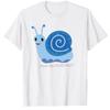Unisexs Big Size Cotton Tshirt With Cute Snail Funny Graphic Print Short Sleeve Top Tees