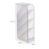 1pc White/Black Transparent Multifunctional Large Capacity Desktop Stationery Pencil Storage Box