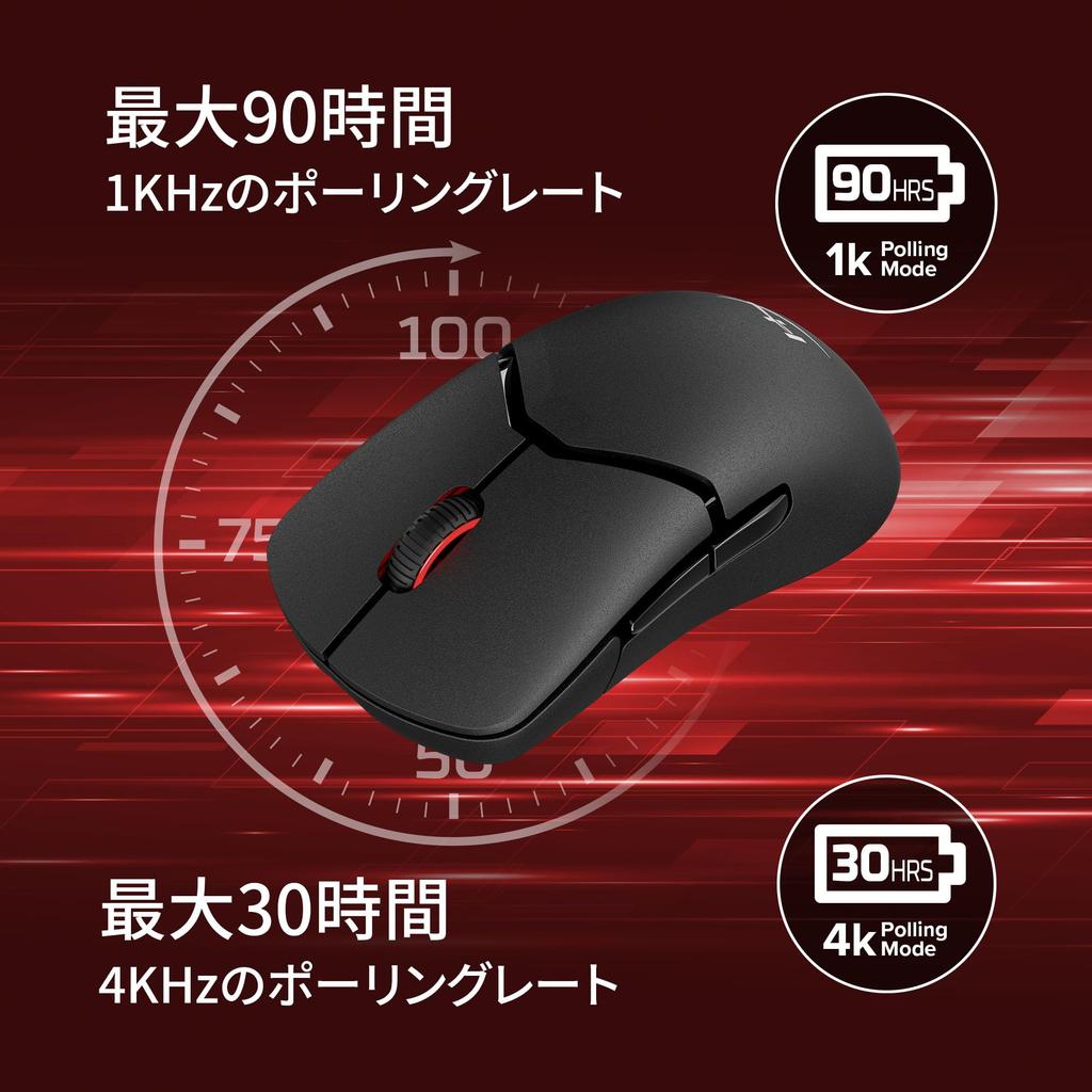 HyperX Pulsefire Saga Pro Wireless Gaming Mouse, Customizable with Interchangeable Modules, 4K Polling Rate, 26K Sensor, Dual Wireless (2.4GHz