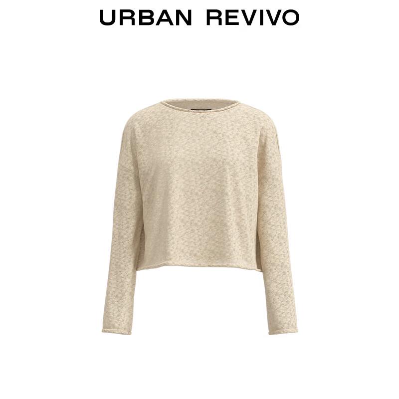 UR Women's Round Neck Long Sleeve Knit Sweater