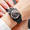 Xiaomi 3PCS Fashion Rectangle Women Watches Set Casual Silicone Band Ladies Quartz Wristwatches Relogio Feminino Clock (Without Box)