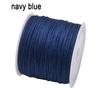 Corda di seta 45M/0,8MM trecciata in nylon per Fai da te per Forniture per la creazione di gioielli Nappe Perline Artigianato intrecciato Corda di nylon satinato CS003