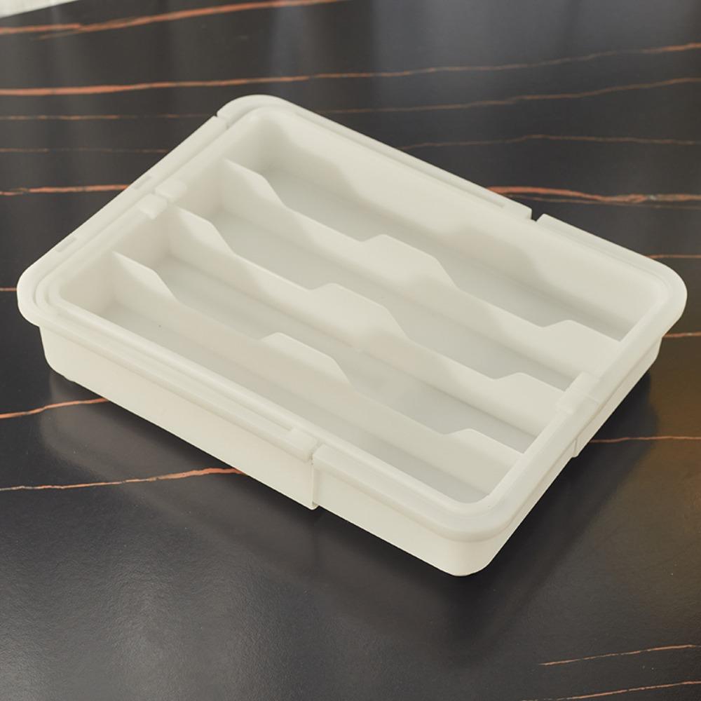 Adjustable Silverware Drawer Organizer Separated Cutlery Organizer Tableware Storage Box  Drawer