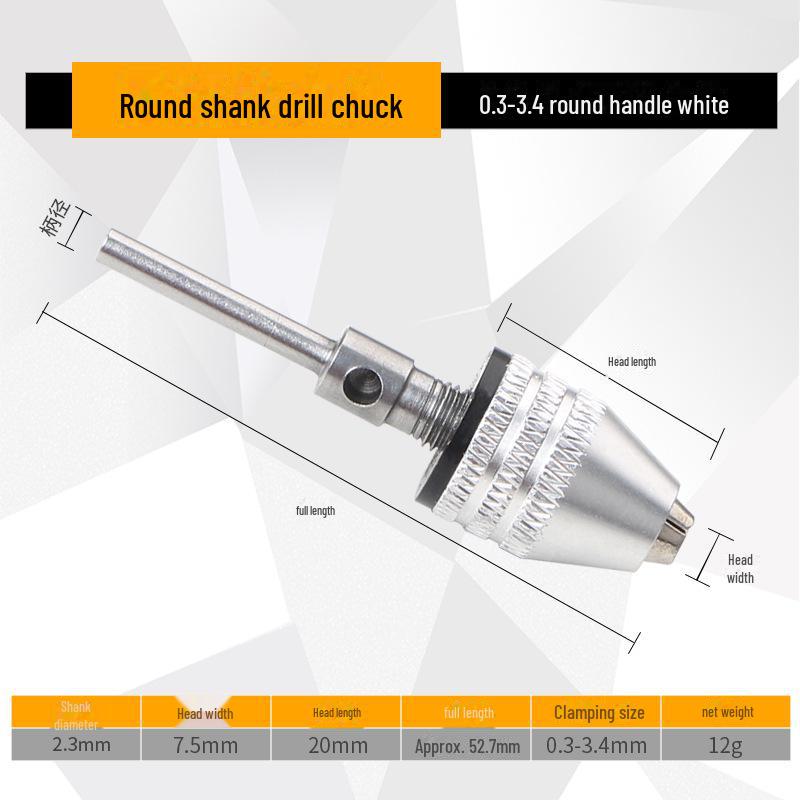 

Шестигранный 3-кулачковый патрон для быстрой электрической дрели-конвертера для спиральных сверл с круглым хвостовиком