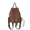 Vintage Furred Edge Drawstring Clamshell Backpack Women Lightweight Plush Schoolbag Suede Lamb Shoulder Bags Brown Rucksack Sac