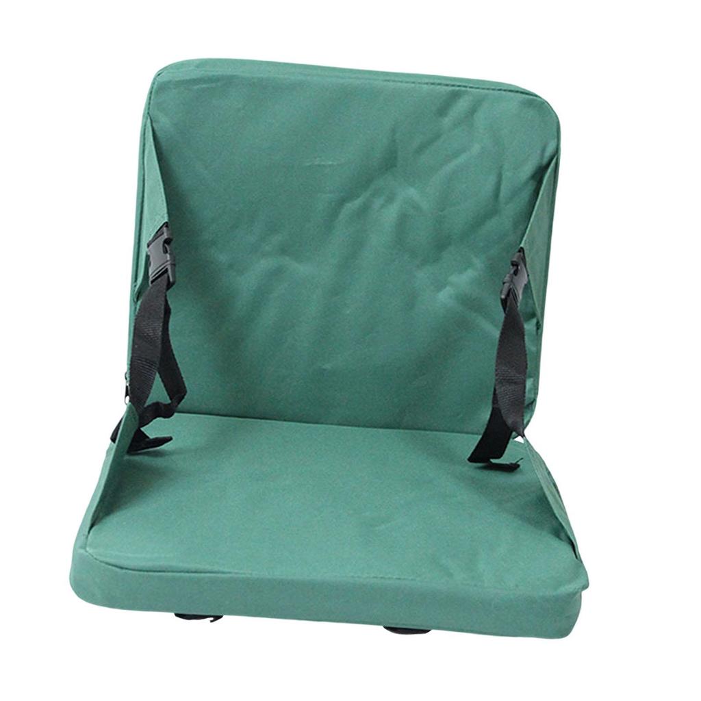 Foldable Cushion with Backrest, Padded Floor Mat, Portable Stadium Chair, Oxford , Suitable for