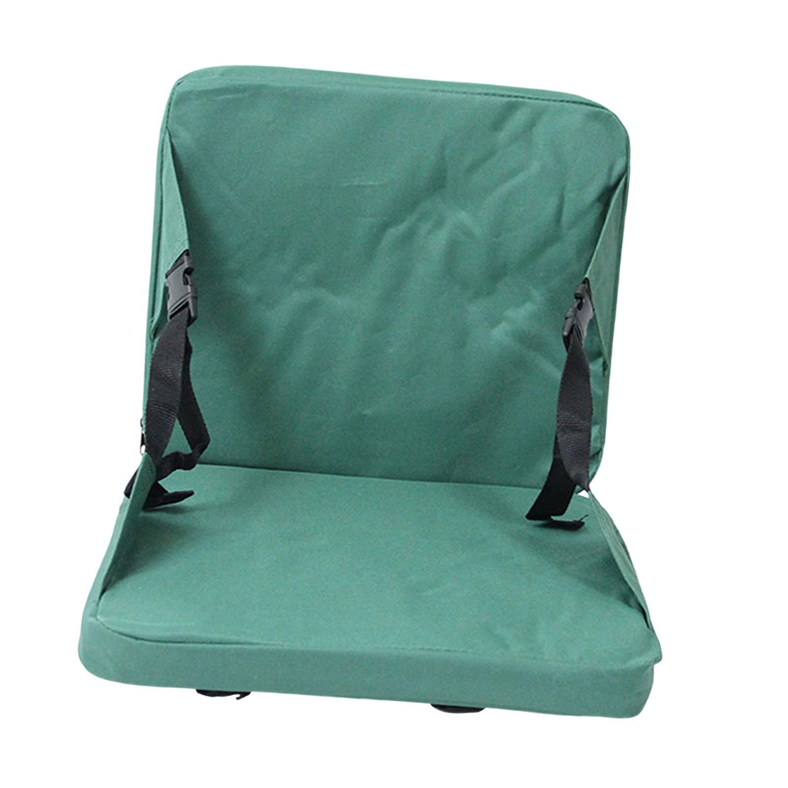 

Portable Stadium Seat Cushion Foldable Adjustable Oxford Cloth Versatile Seat Pad Thick Cushion for Picnic Lawn Travel Camping зелёный