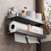 Suction Cup Toilet Paper Holder: No-Punch Wall-Mounted Bathroom Tissue Box