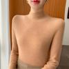 Soft Knit Seamless Women's Sweater, Skin-Friendly, Semi-High Neck, Perfect Base Layer for Autumn/Winter.