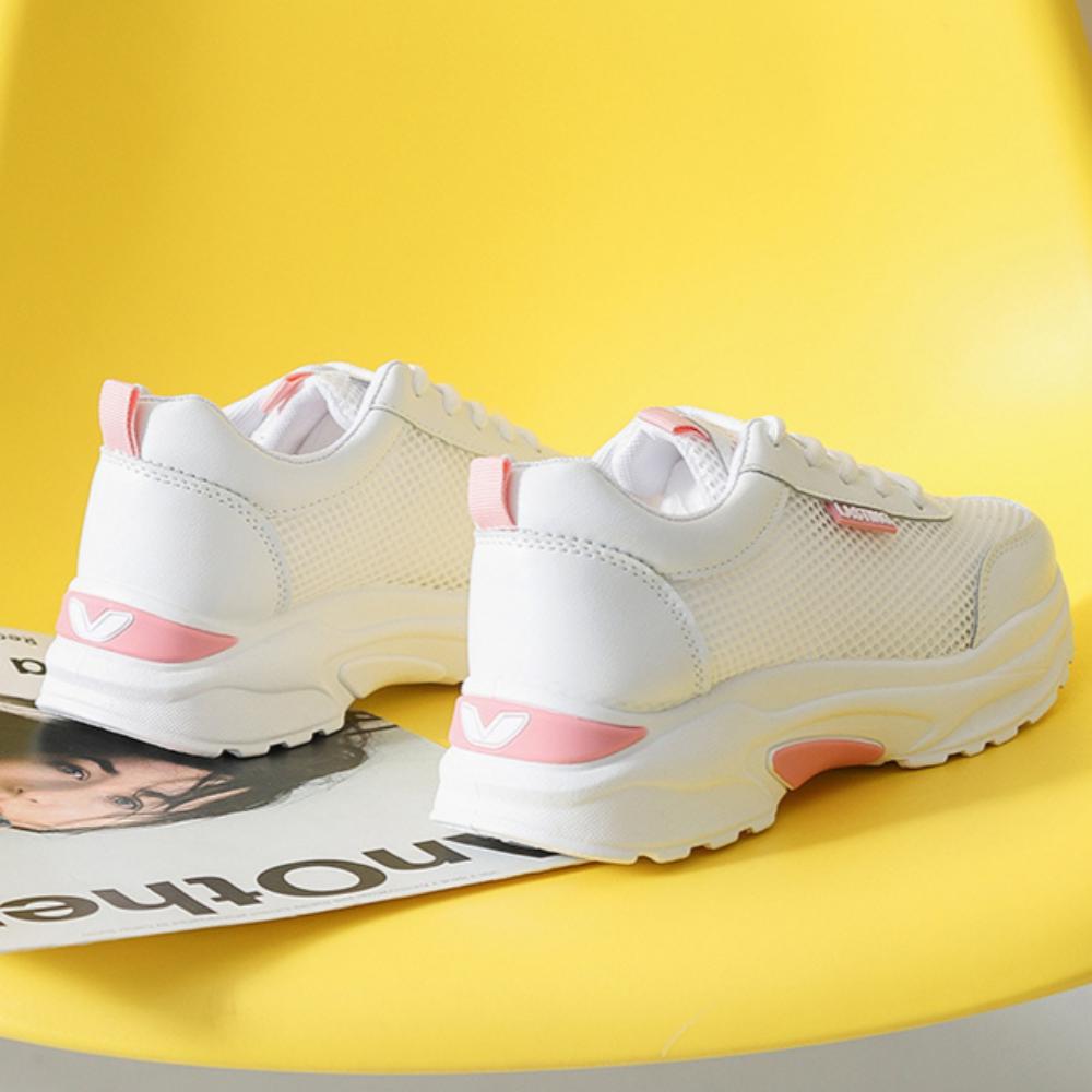 Síťované boty Dámské Duté Jednovrstvé Síťované Sportovní Boty Prodyšné Nízké Letní Jednobarevné Běžecké Boty Síťované Tátovy Boty