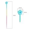 2-10Pcs Silicone Plum Blossom Gradient Keychain