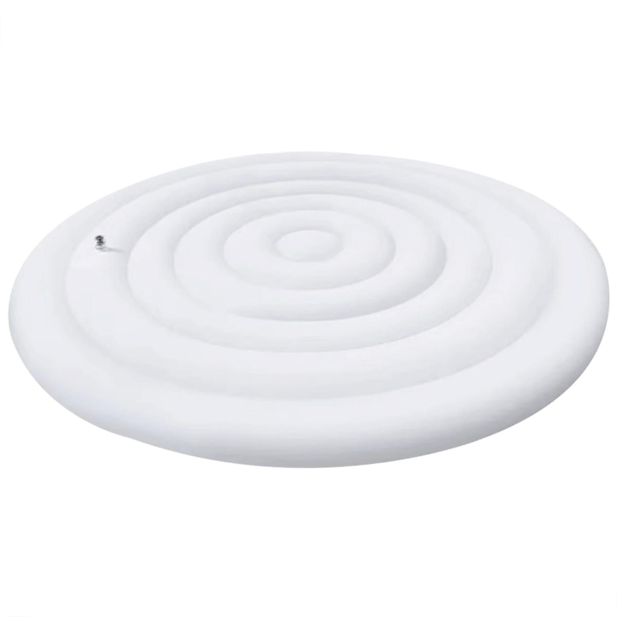 

Крышка для джакузи на открытом воздухе, надувной круглый складной бассейн, наполненный пылезащитным чехлом, теплоизоляционным чехлом для лета на открытом воздухе 145cm белый