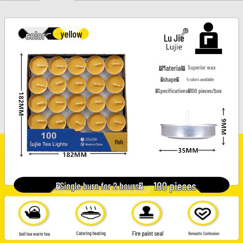 LIEI Smokeless Romantic Tea Candle