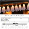 10Pcs Spooky Ghosts String Lights W/ 8 Light Modes LED Ghost Battery Operated Halloween Lights for Indoor Outdoor Party