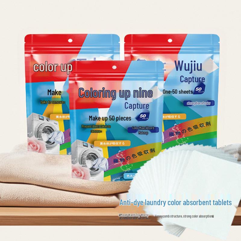 Color Absorbing Laundry Sheets - 50 Count