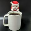 Yousheng Mini Santa Claus Cooling Fan USB Rechargeable Christmas Santa Hot Drinks Meals Coffee Tea Soup Beverage Food Cooling Tiny Robot Cooler Fan