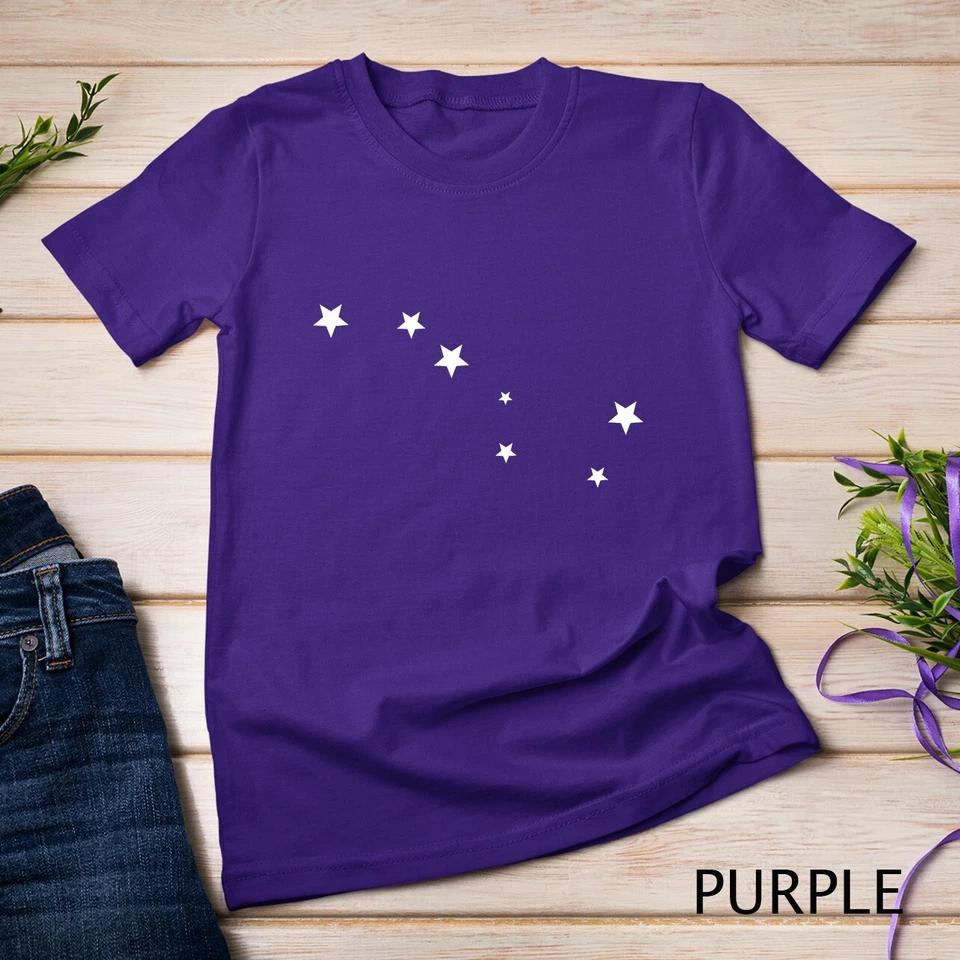 Constellation Big Dipper Stars Asterism Astronomy Night Sky Unisex T-shirt 6 2XL