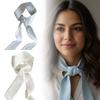 Polka Dot Long Silk Scarf Retro Scarf Headband Trendy Thin Scarf Decoration Neckband  for Women