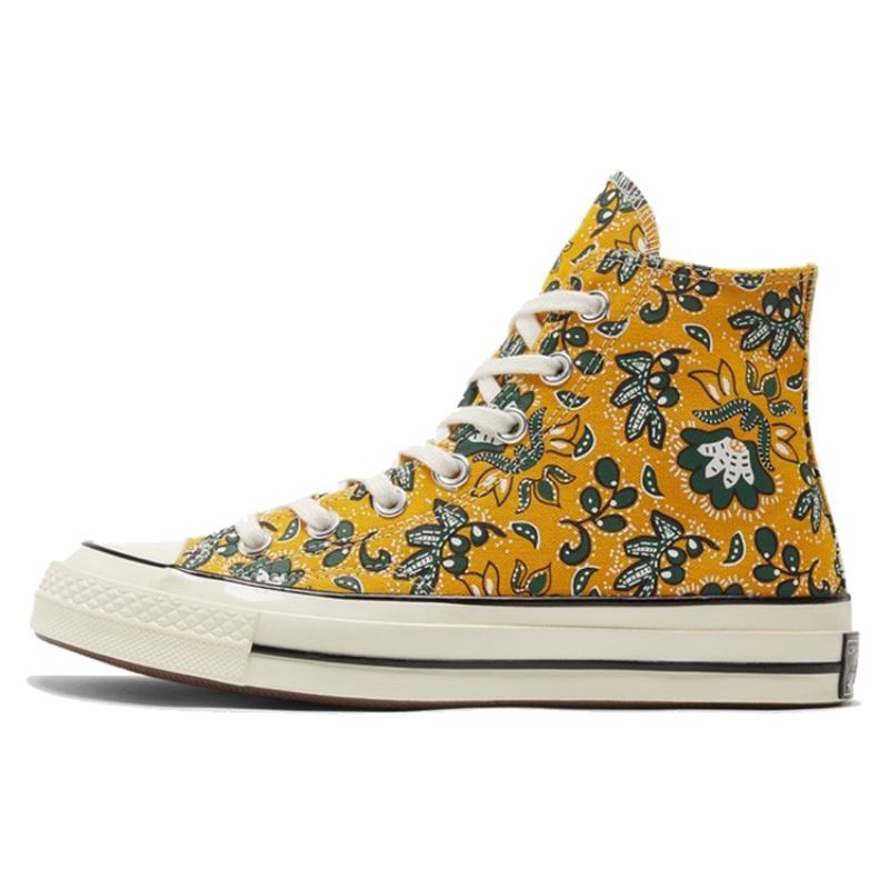 

Converse Chuck 70 1970s Versatile Comfortable Abrasion Resistant High Top Canvas Shoes Unisex Yellow Print 40