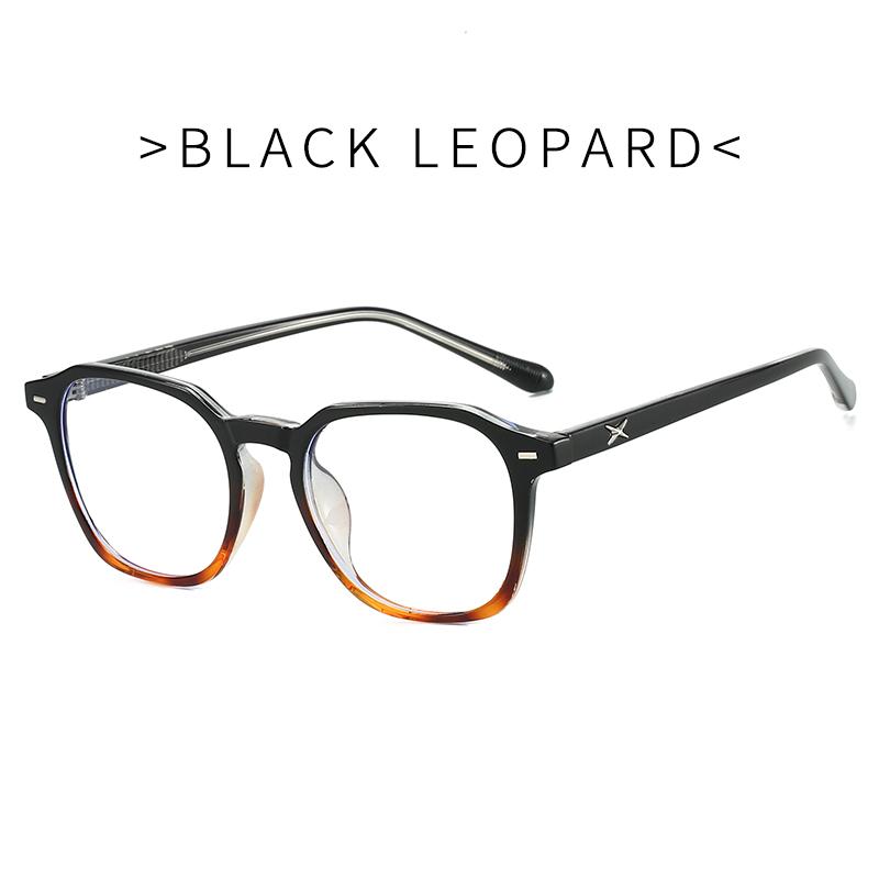 Men's and Women's Anti Blue Light Glasses - Square Women's Transparent Glasses for Daily Commuting